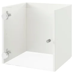 Bloc avec porte transparente pour étagère GoodHome Mixxit blanc