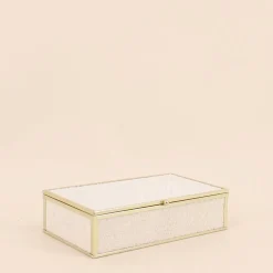 Boite à bijoux en corde papier 18x10cm