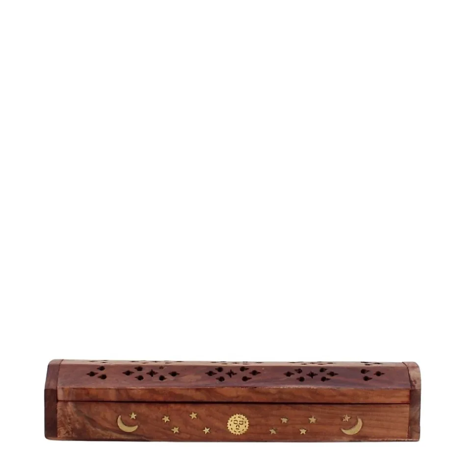 Boite à encens en bois 30cm, Azelia