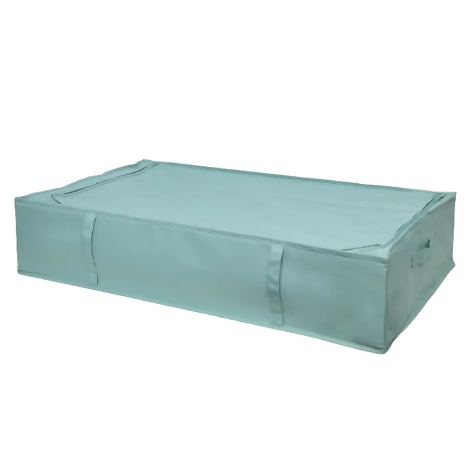 Boite de dessous de lit H. 19 cm x L. 93 cm Pratiks vert d'eau