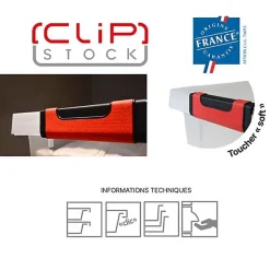 Boite de rangement - EDA - CLIPSTOCK - 75L - Transparent - Roulettes - Empilable