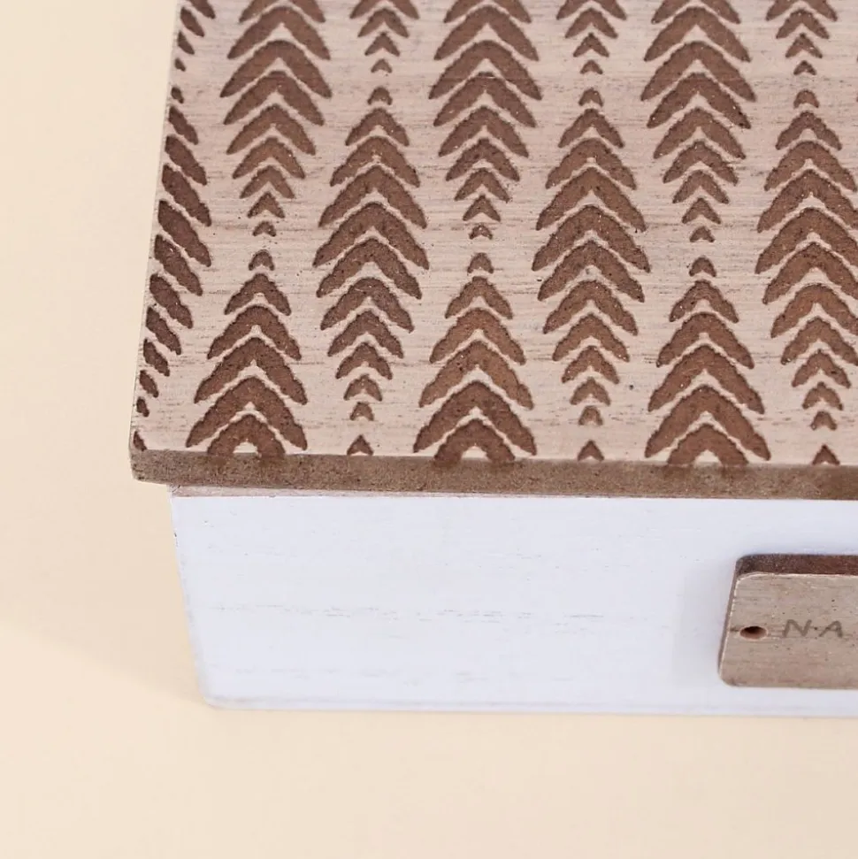 Boite de rangement en bois 22x12cm