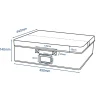Boite de rangement H. 14 cm x L. 45 cm Pratiks vert d'eau