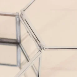 Boite hexagonale en verre 12x11cm