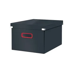 Boite rangement en carton solide Cosy M - Gris