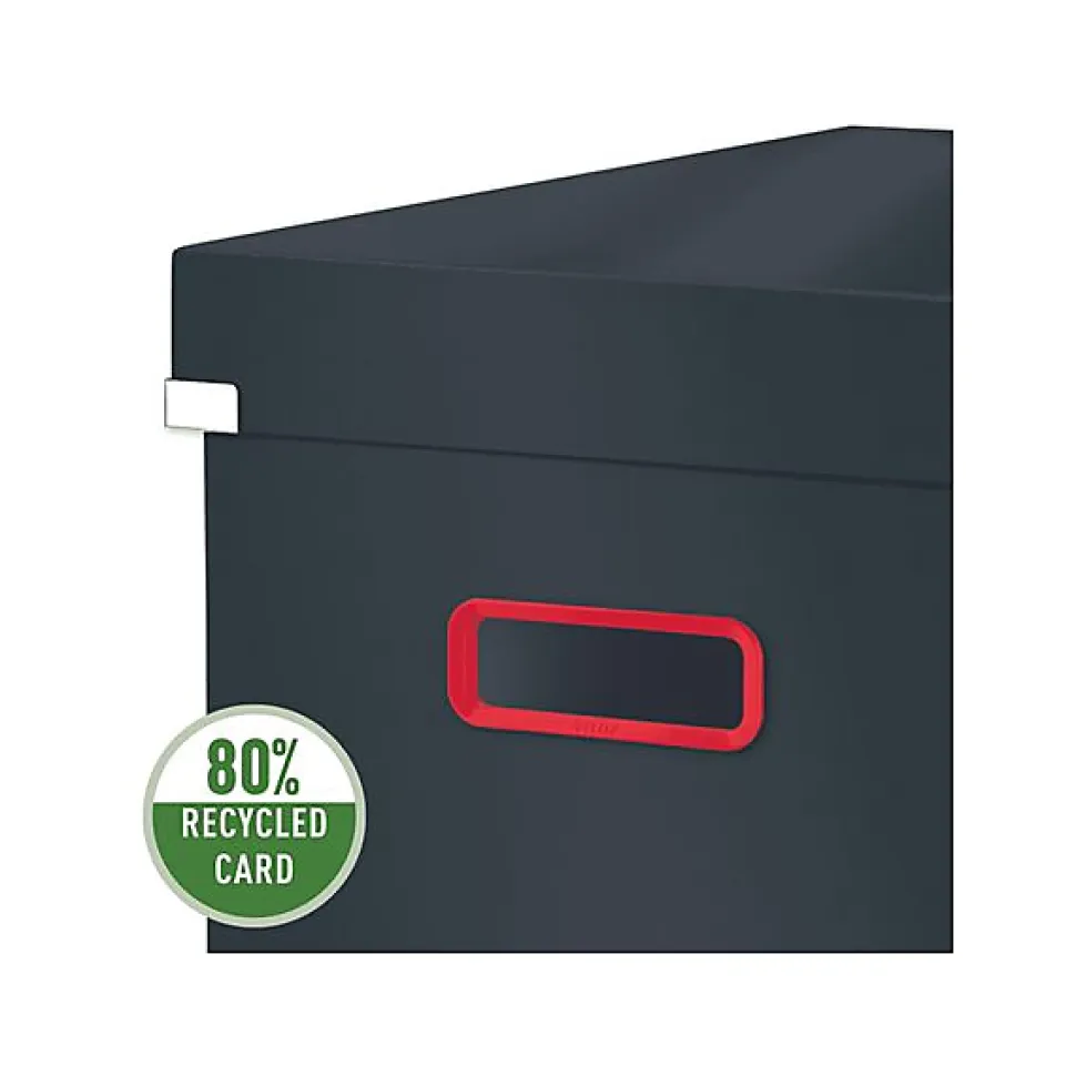 Boite rangement en carton solide Cosy M - Gris