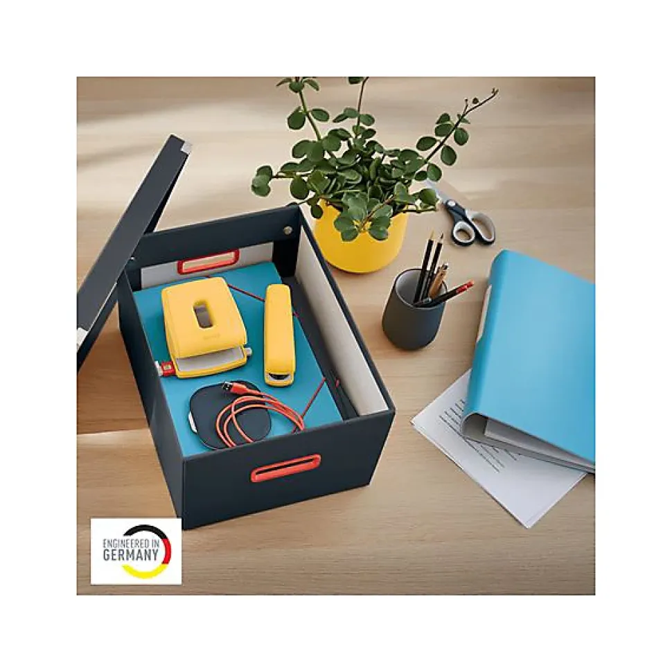 Boite rangement en carton solide Cosy M - Gris