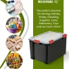 Boite Rangement Hermétique Plastique, 70L, Unité, Noir, WSB-70, Iris Ohyama