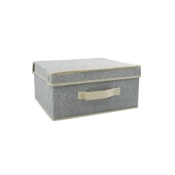 Boite Tiroir de rangement microaérée et respirant avec couvercle Gris MSV