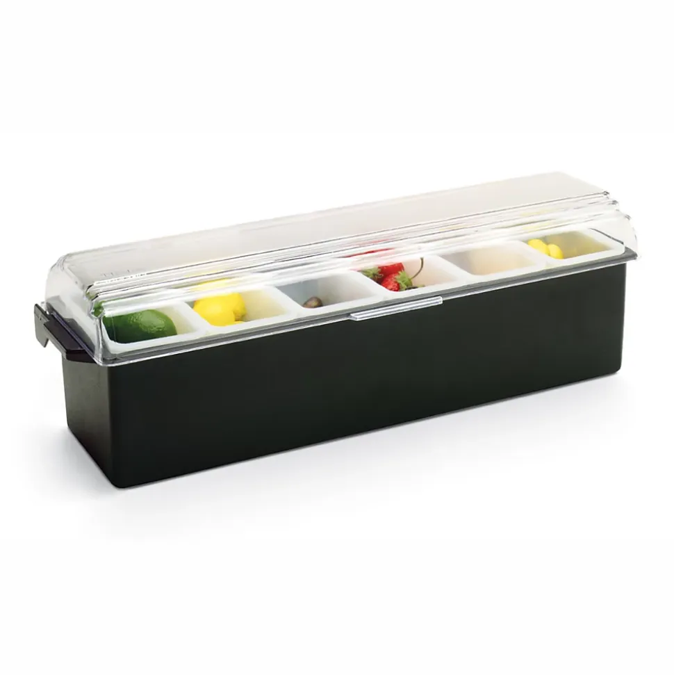 Boîte à Condiments Plastique 6 Compartiments - Pujadas