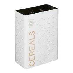 Boîte à céréales 750g métal Blanc Scandi Nature - 5Five