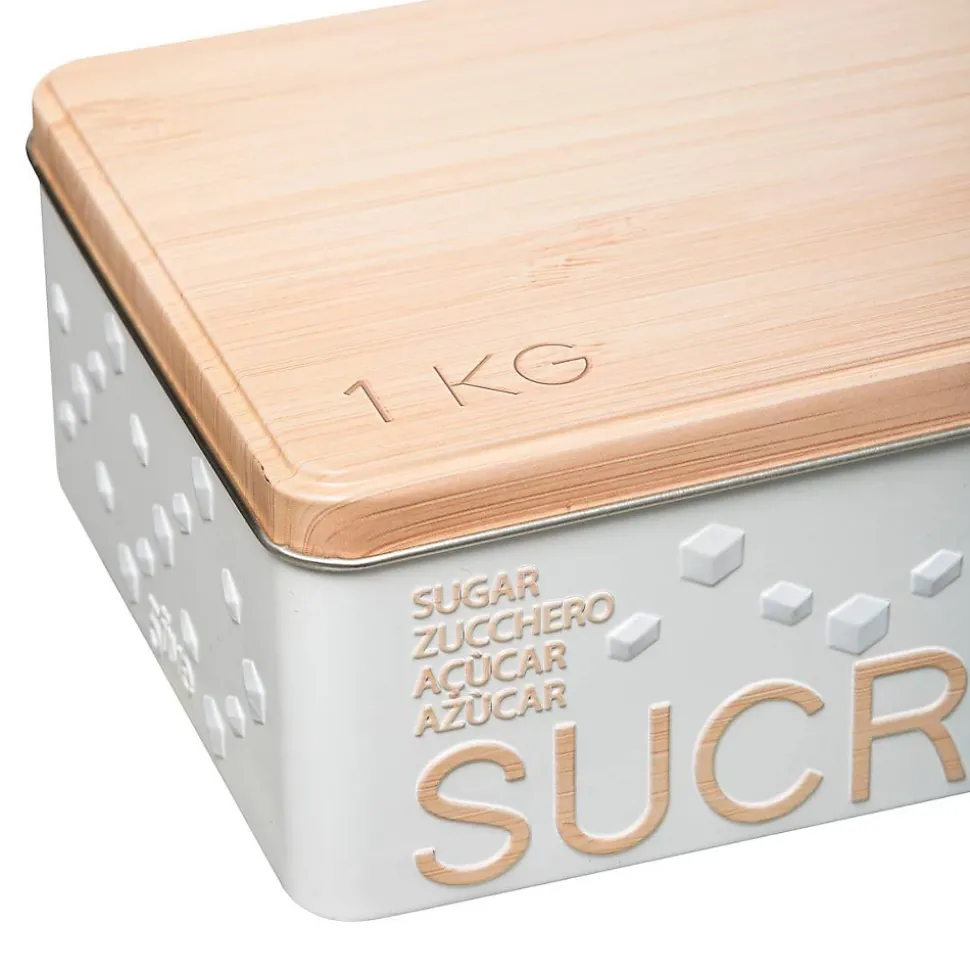 Boîte à sucre morceaux métal Blanc Scandi Nature - 5Five