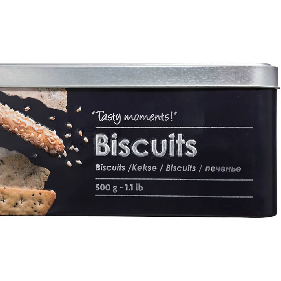 Boîte biscuits métal Noir Black Edition - 5Five