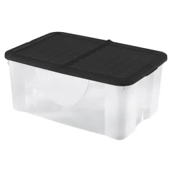 Boîte de rangement 41 L couvercle noir