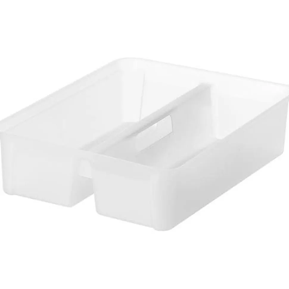 Boîte de rangement 14 litres avec 7 bacs et couvercle