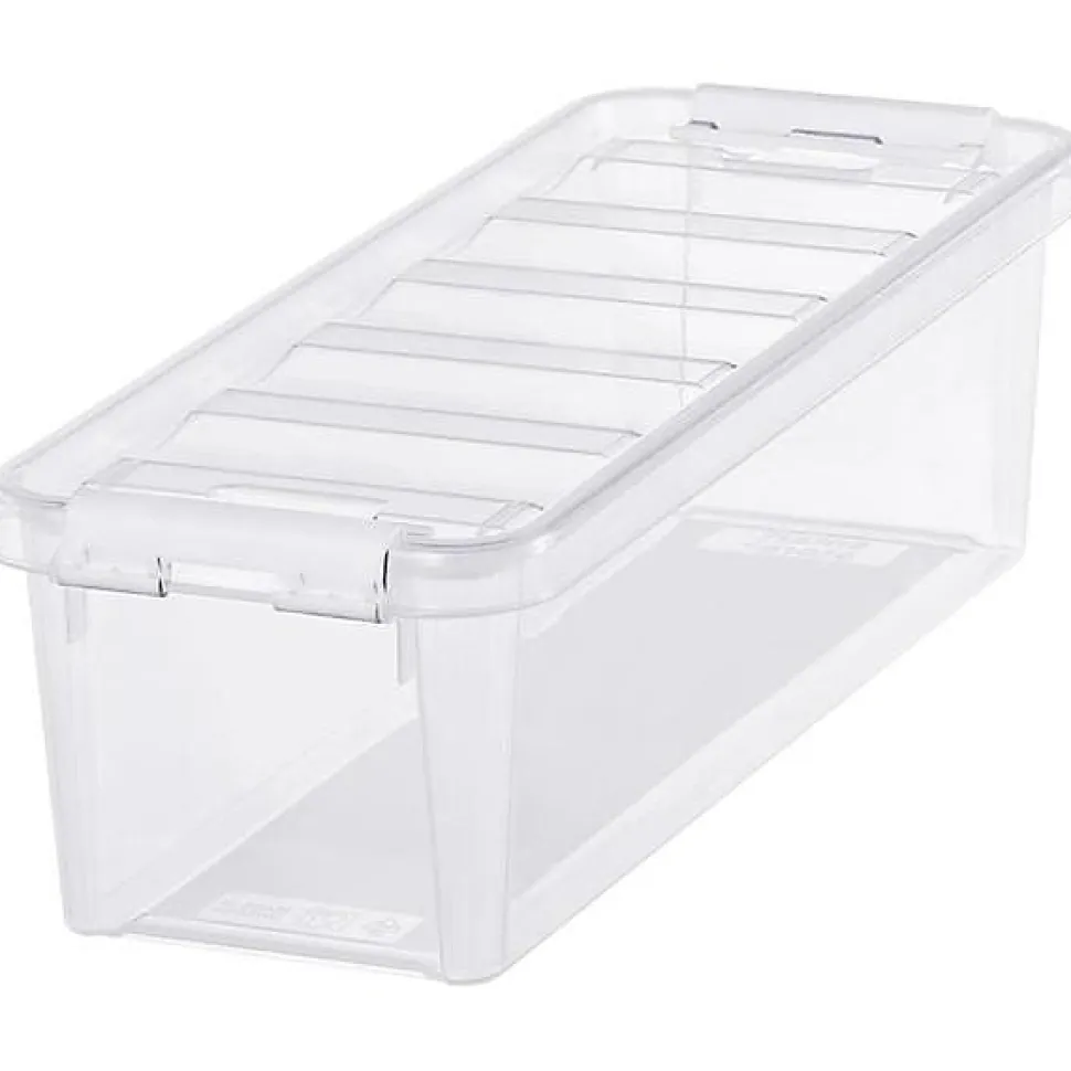 Boîte de rangement allongée 3,5 litres - Clips Blancs