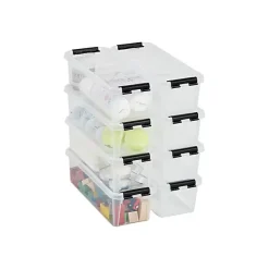 Boîte de rangement allongée 3,5 litres - Clips Blancs