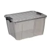 Boîte de rangement avec couvercle Home Box 30 litres - Gris