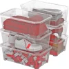 Boîte de rangement avec couvercle Fly Box 6 L vendue par 6 pièces