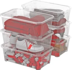 Boîte de rangement avec couvercle Fly Box 6 L vendue par 6 pièces