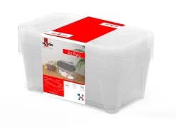 Boîte de rangement avec couvercle Fly Box 6 L vendue par 6 pièces