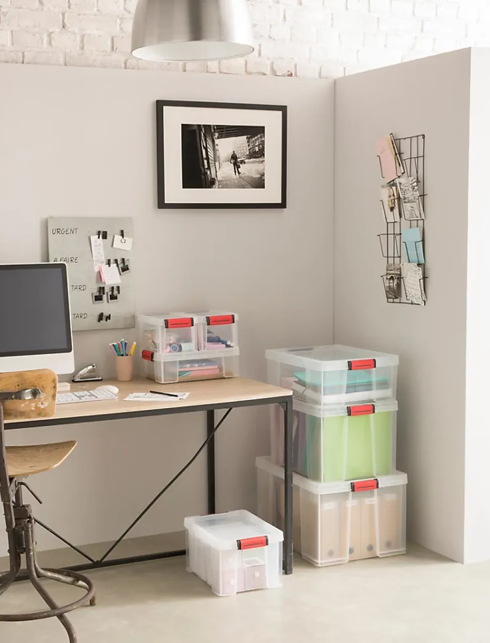Boîte de rangement avec couvercle Sundis Clip & Store 2,5 L transparent