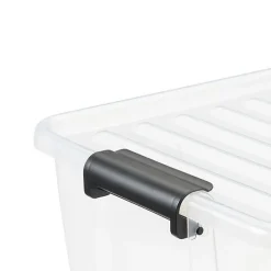Boîte de rangement avec couvercle Home Box 15 litres - Gris