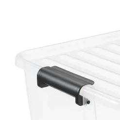 Boîte de rangement avec couvercle Home Box 15 litres - Gris