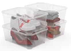 Boîte de rangement avec couvercle Fly Box 11L vendue par 4 pièces