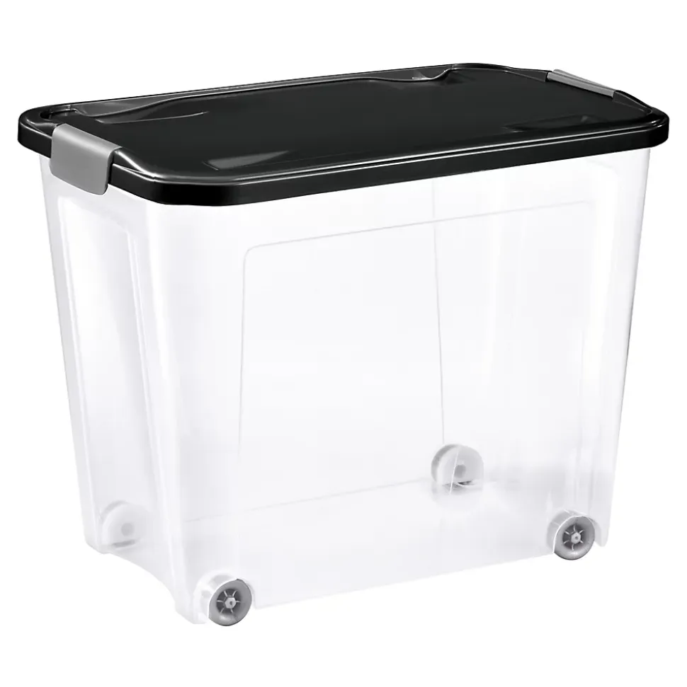 Boîte de rangement avec roulettes Tontarelli Combi Box 67 L couvercle noir vendue par 3 pièces