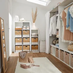 Boîte de rangement carrée en fibre naturelle Mixxit