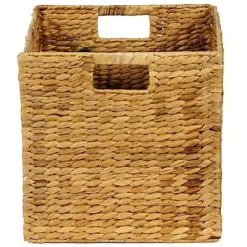 Boîte de rangement carrée en fibre naturelle Mixxit