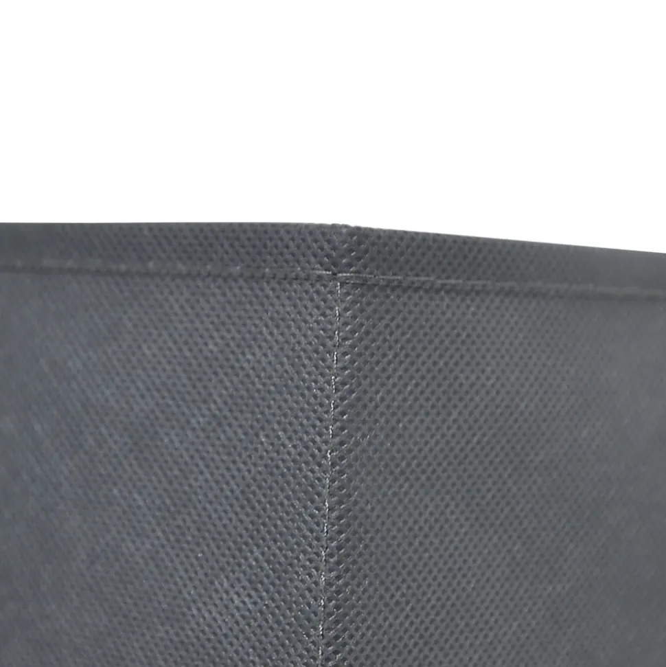 Boîte de rangement carrée en textile Mixxit coloris gris foncé