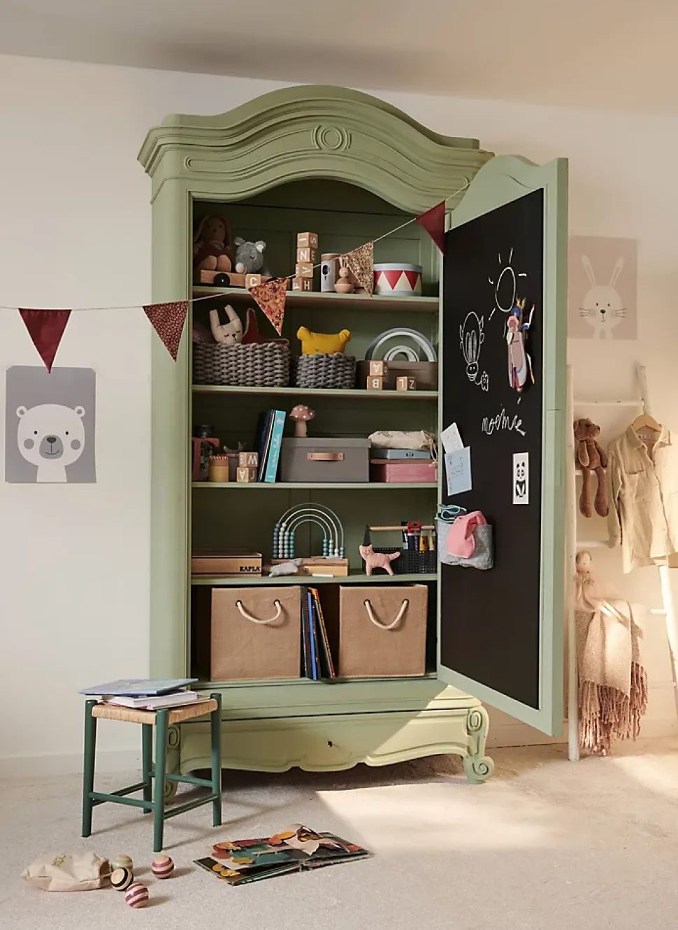 Boîte de rangement carrée en toile de jute Mixxit