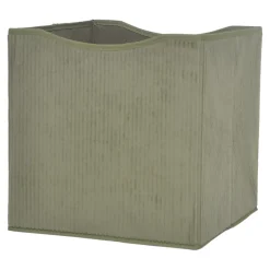 Boîte de rangement carrée en velours Mixxit coloris kaki