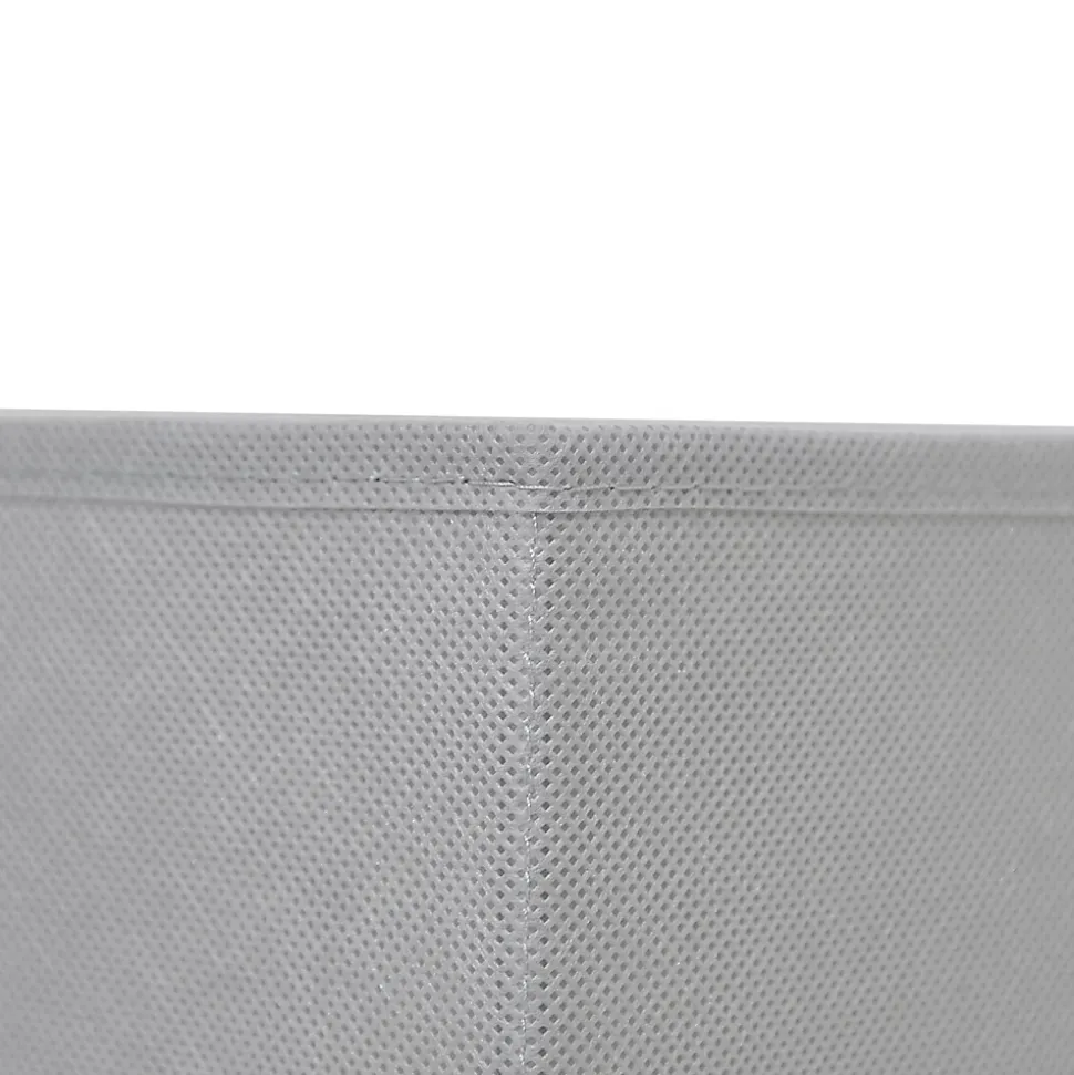 Boîte de rangement carrée en textile Mixxit coloris gris clair