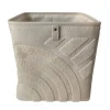 Boîte de rangement carrée en textile Mixxit motif soleil