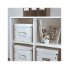 Boîte de rangement Cube en Carton Solide Taille Moyenne - Blanc