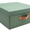 Boîte de rangement en carton rectangulaire Mixxit vert
