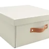 Boîte de rangement en carton rectangulaire Mixxit blanc