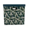 Boîte de rangement en carton avec couvercle Norasia motif camouflage