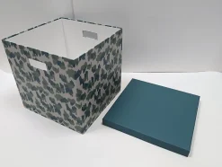 Boîte de rangement en carton avec couvercle Norasia motif camouflage