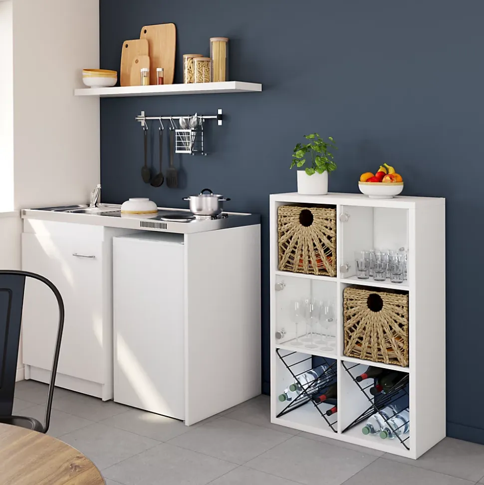 Boîte de rangement en fibre naturelle Mixxit coloris beige