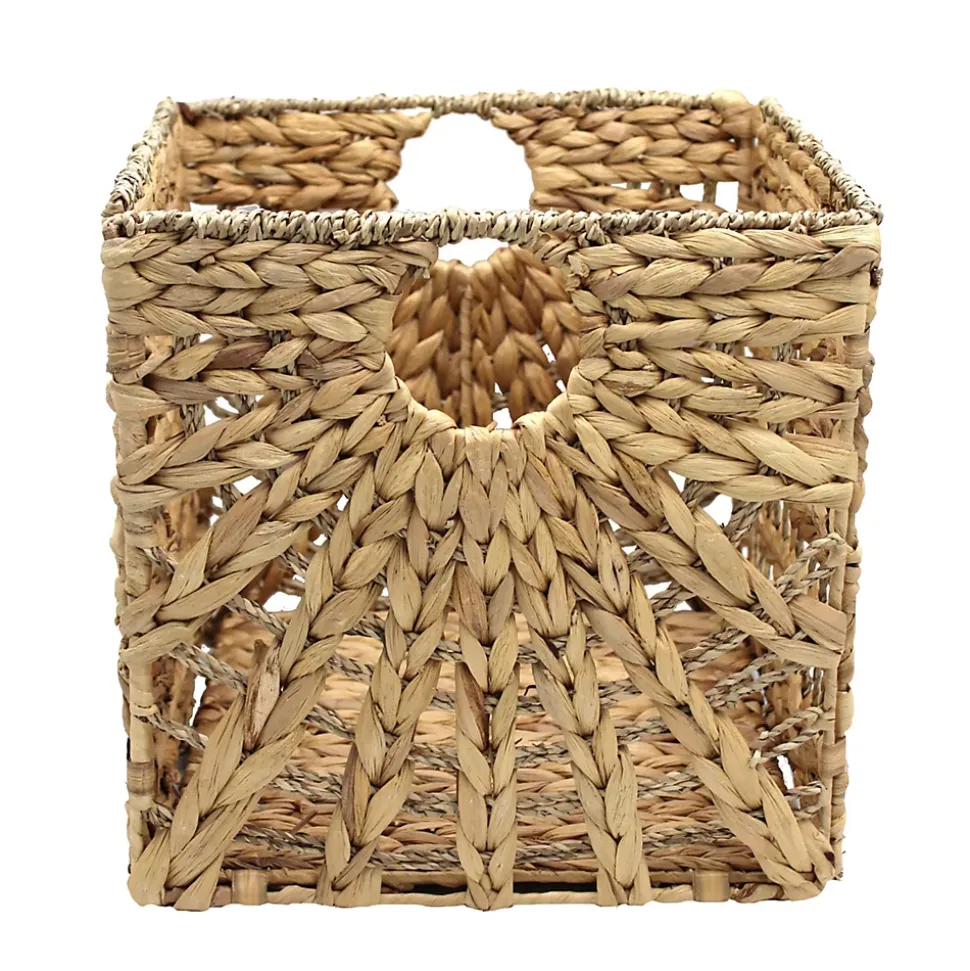 Boîte de rangement en fibre naturelle Mixxit coloris beige
