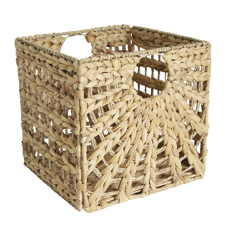 Boîte de rangement en fibre naturelle Mixxit coloris beige
