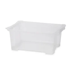 Boîte de rangement en plastique transparent 10L, Kaze