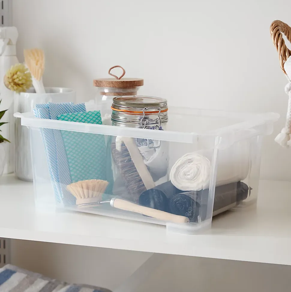Boîte de rangement en plastique transparent 10L, Kaze