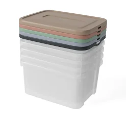 Boîte de rangement en plastique 25 L Handy Keter vendue par 5 pièces