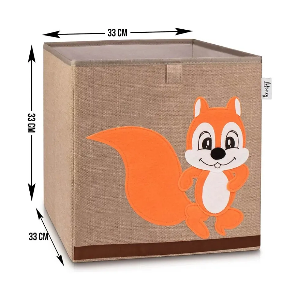 Boîte de rangement en tissu pour enfant "écureuil", compatible Ikea Kallax Lifeney