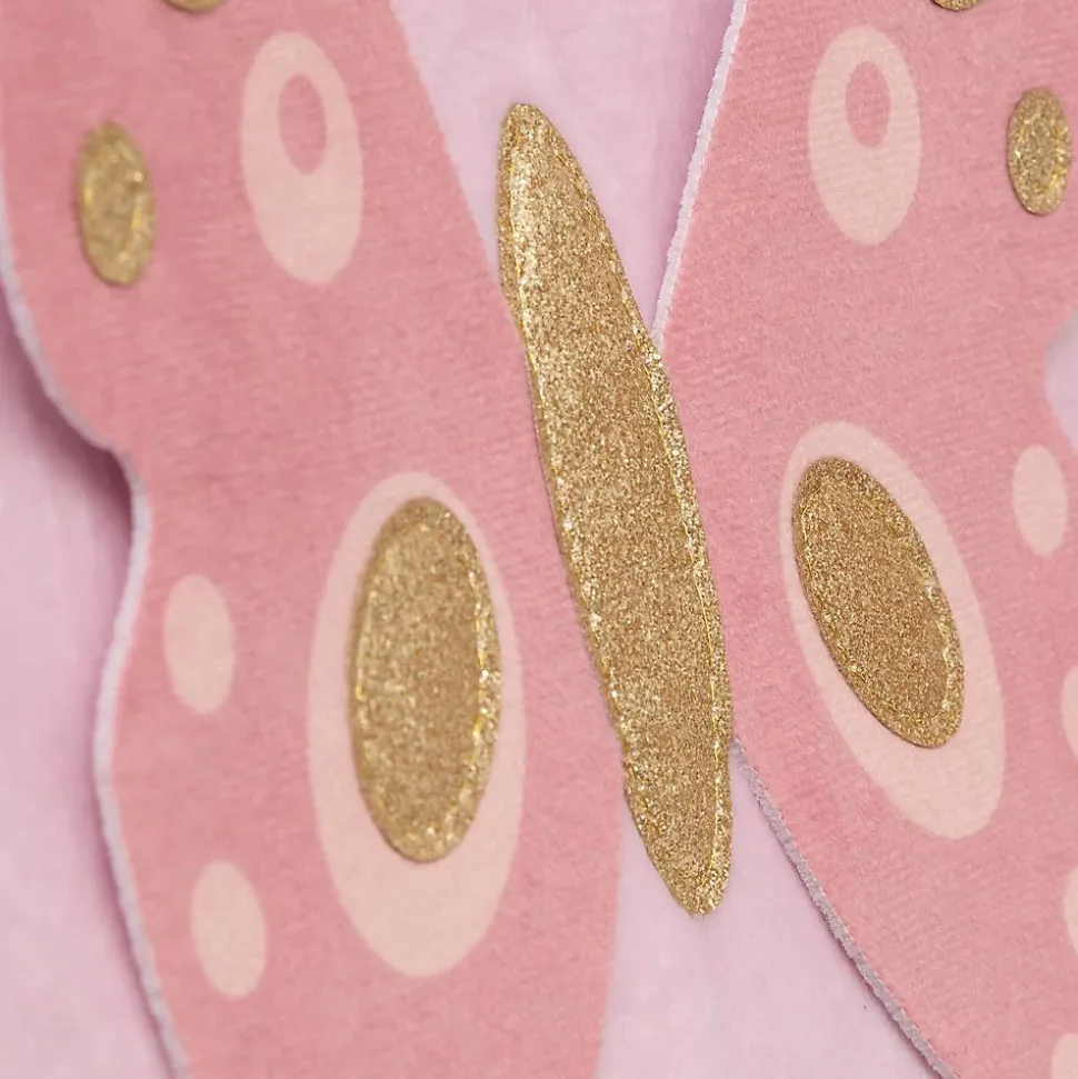 Boîte de rangement enfant papillon Joey rose 29x29cm - Atmosphera